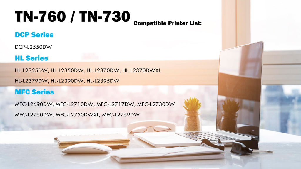 Ultra Toner® Compatible Replacement for Brother TN-760 High Yield Black Toner Cartridge TN760 DCP-L2550DW HL-L2350DW L2370DW L2370DWXL L2390DW L2395DW MFC-L2710DW L2730DW L2750DW L2750DWXL (1 Toner)