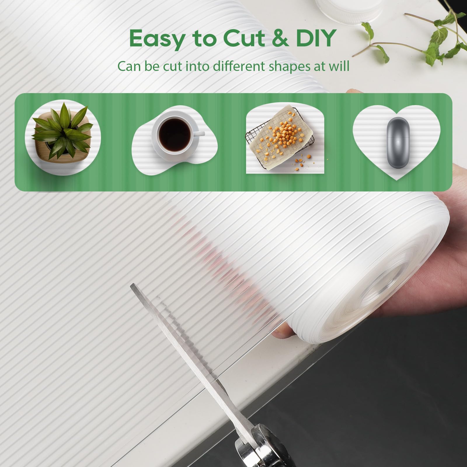 Anoak Shelf Liner Cabinet Liner, Non Adhesive Drawer Liner, Washable 12 Inch x 20 FT(240 Inch) Waterproof Durable Non-Slip Shelf Liner for Kitchen, Drawer, Refrigerator