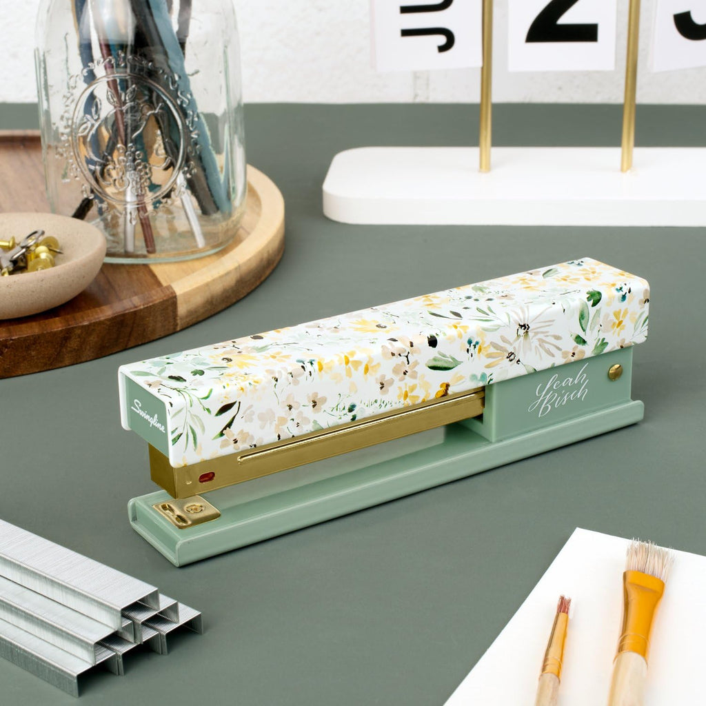Swingline Stapler by Leah Bisch, 20 Sheets, Full Strip, Wildflowers (S700034)