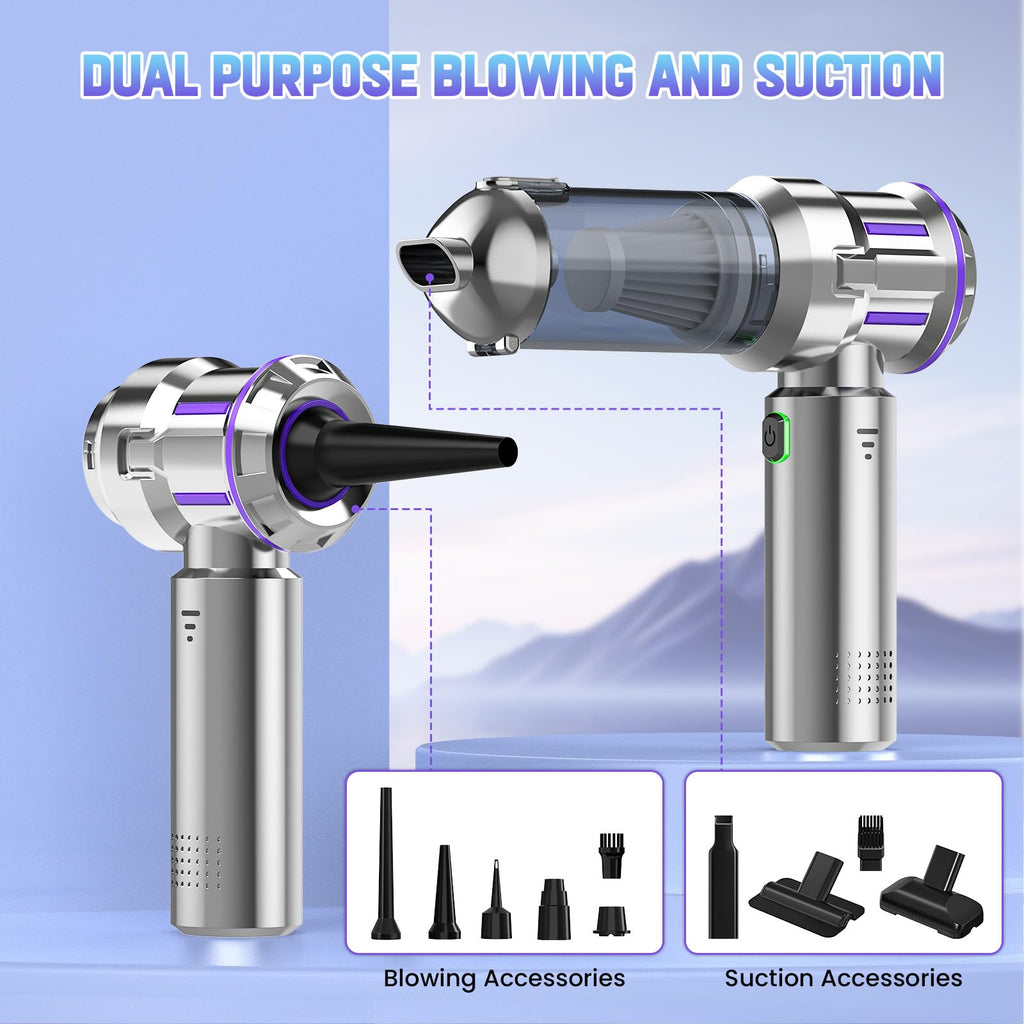 Handheld Vacuum Cordless, 21KPA Powerful Rechargeable Portable Car Vacuum Cleaner Mini Car Cleaner for Pet Hair, Car, Home, Office, Kitchen