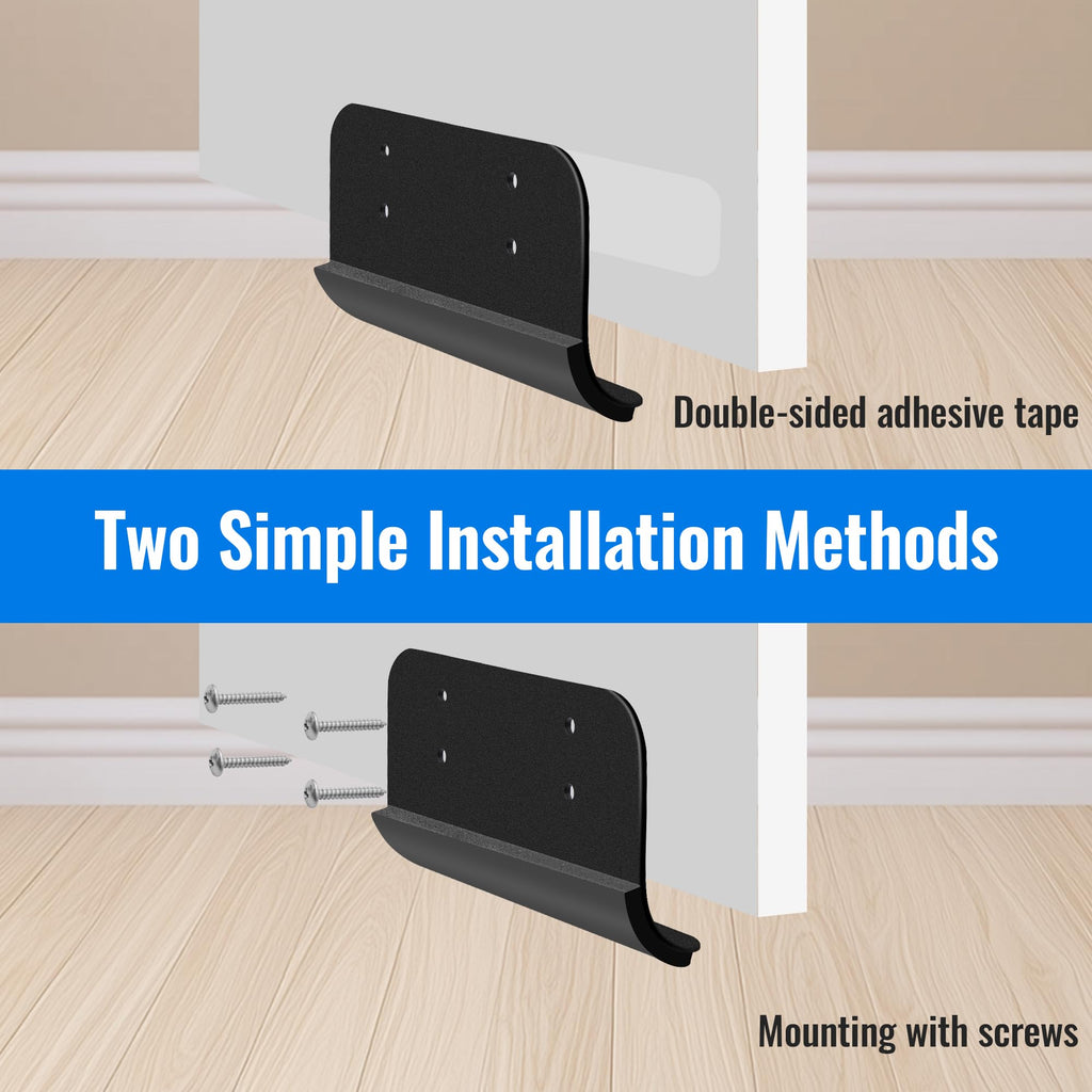 Joxodak Trash Cabinet Foot Pull - Hands-Free Door Solution for Trash Drawer, Adhesive Toe Pull Comfortable for Barefoot Use (1, Black)