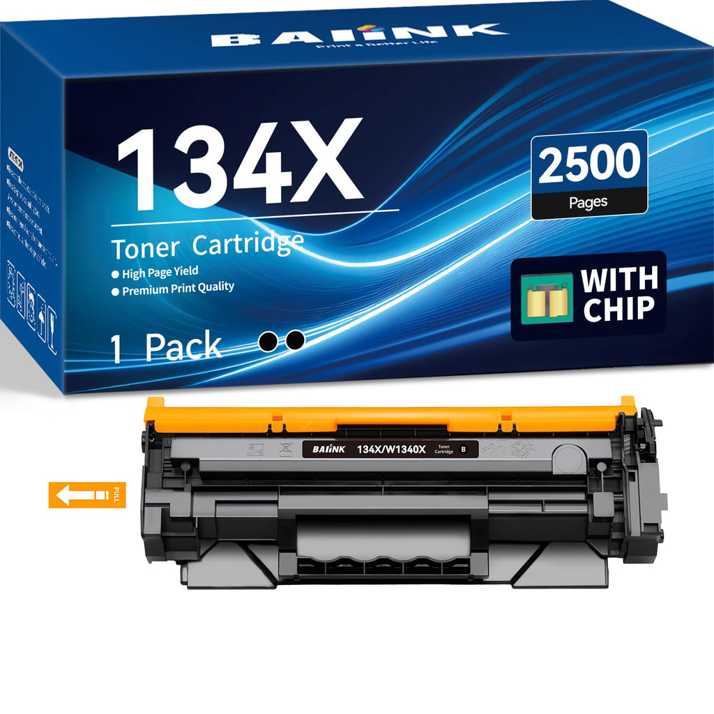 BAIINK 134X Toner Cartridge (with Chip) Compatible for HP 134X W1340X 134A W1340A Toner Cartridges Work for M209dw M209d M234dw M234sdn M234sdw Printer