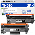 (with Chip) Compatible Toner Cartridges for Brother TN760 TN 760 TN-760 TN730 Toner Replacement for DCP-L2550DW HL-L2390DW MFC-L2710DW HL-L2370DW MFC-L2750DW HL-L2390DW HL-L2350DW Toner, 2-Pack