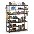 Tribesigns Shoe Rack Shoe Tower Shoe Shelf Shoe Storage Organizer Unit Entryway Shelf Stackable Cabinet 24-30 Pairs 7-Tier Durable Metal Shoe Rack Boots Organizer