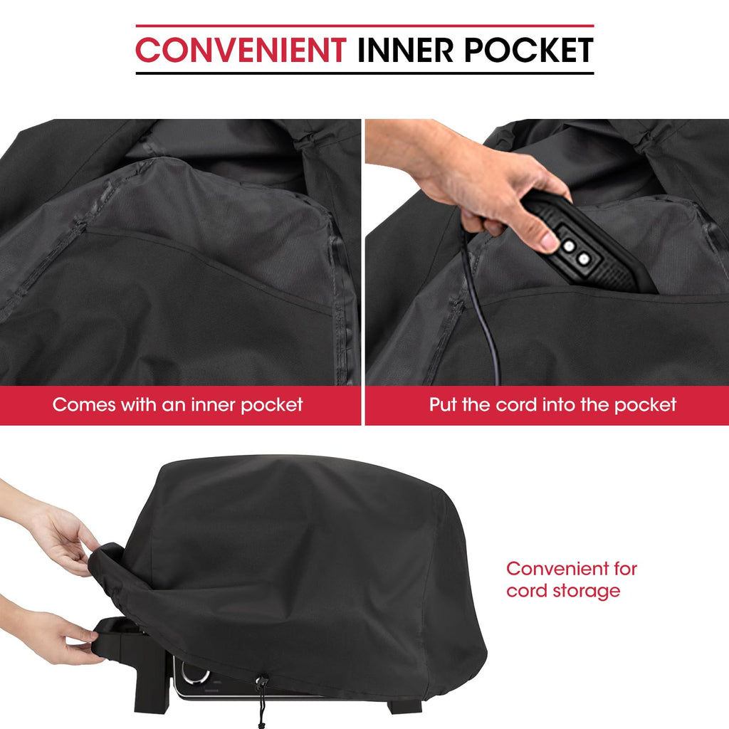 Unicook Barbecue Cover Weatherproof for Ninja Woodfire OG700 Series, Waterproof Grill Cover for Outdoor Table Grill Urban Explore Pro, Small Cover Tarpaulin Protective Cover Outdoor Kitchen