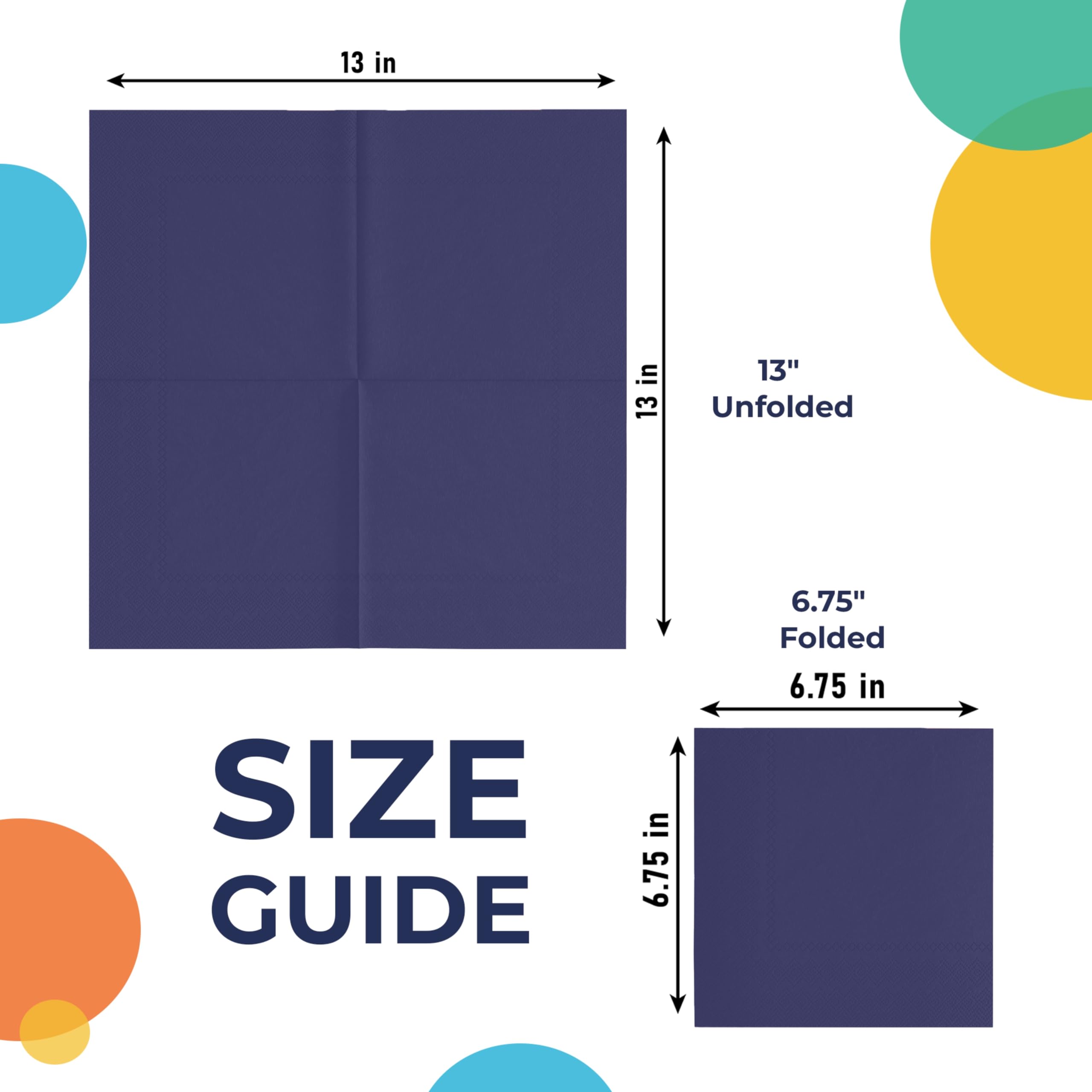 Exquisite 50 Pack Dark Purple Paper Napkins, 2 Ply Disposable Luncheon Napkins, Perfect for Weddings, Birthdays, and Everyday Use