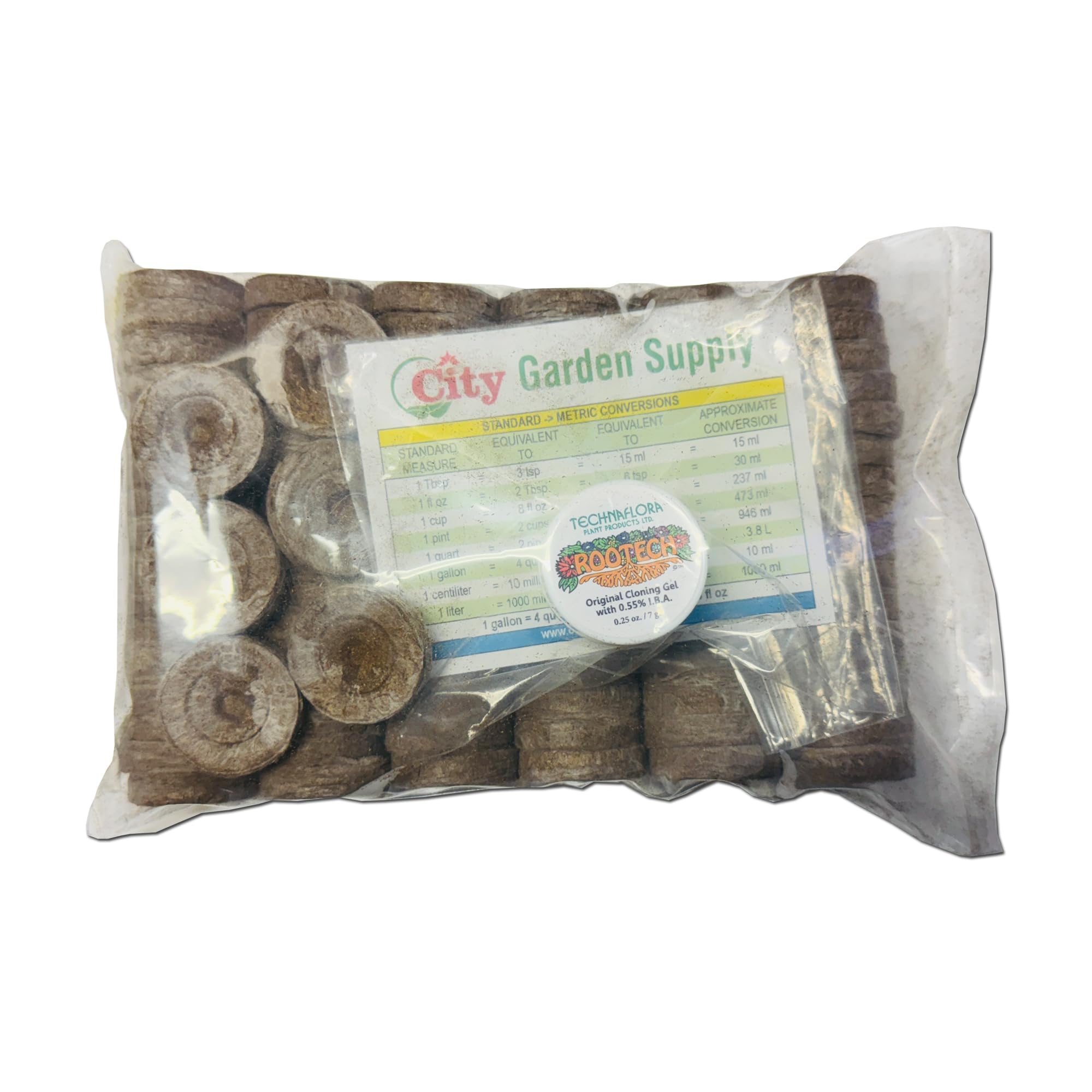 Jiffy-7 The Original 100% Peat Pellets, Propagating Seeds and Cuttings Or Tissue Culture for Stronger Roots, Biodegradable Net. Product of Canada. 100 Pellets (30mm)