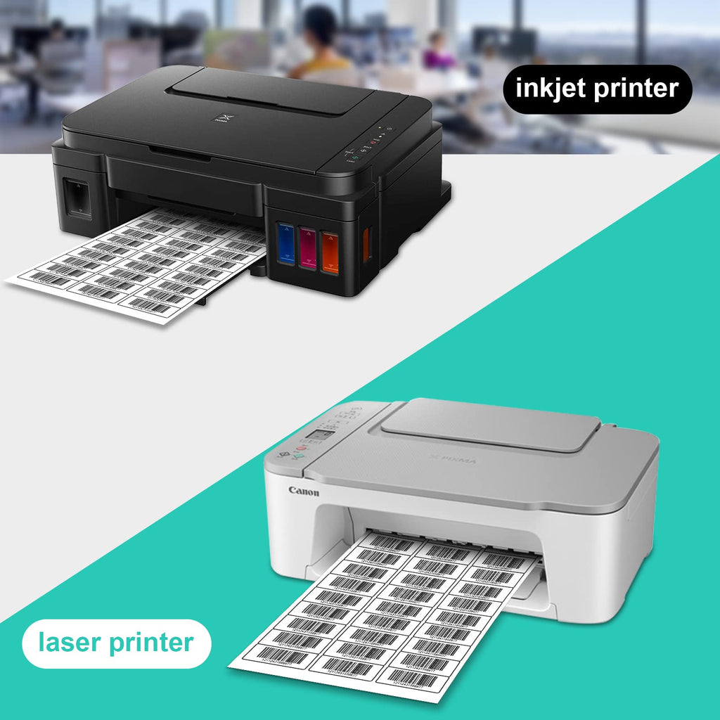 100 Sheets 3000 Labels LabelMore 30 up Labels 1" X 2-5/8" Shipping Labels Self Adhesive for Laser and Inkjet Printers 8.5" x 11" White.