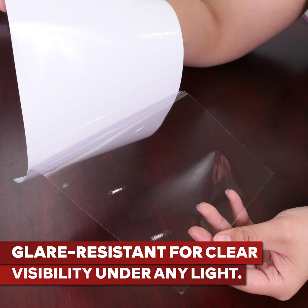 XFasten Self-Adhesive Laminating Sheets, 9 x 12 Inches (100-Pack) Yellowing Resistant Seal Sealing Laminating Sheets Bulk, No Heat Self Laminating Sheets, Clear Sheets