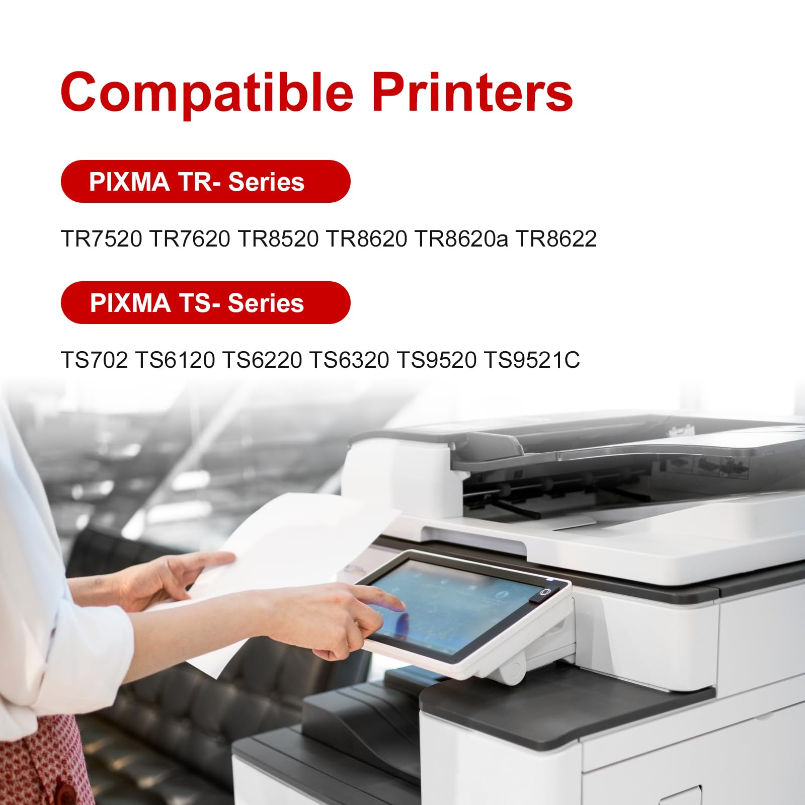 [10 Pack] 280XXL 281XXL Compatible Ink Cartridge Replacement for Canon 280 281 PGI-280XXL CLI-281XXL Work with Pixma TR8620a TR7620a TR8620 TR8520 TR7020a TS702 TR7520 TS9520 TS9120 Printers
