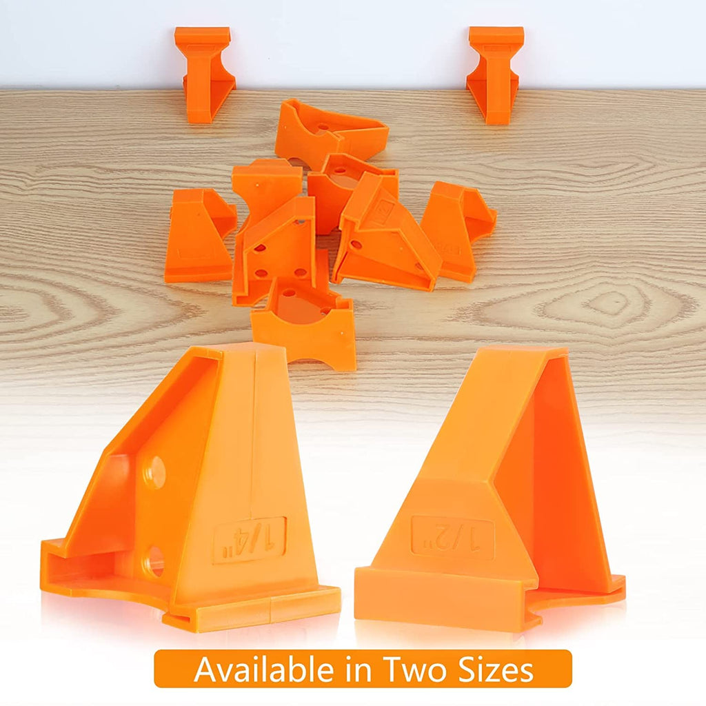 DSHTP 20 Pack Flooring Spacers Installation Tool with 1/4’’& 1/2’’ Gap Laminate Wood Flooring Tools, Special Triangle Stay in Place, Compatible Vinyl Plank, Hardwood & Floating Floor Installation