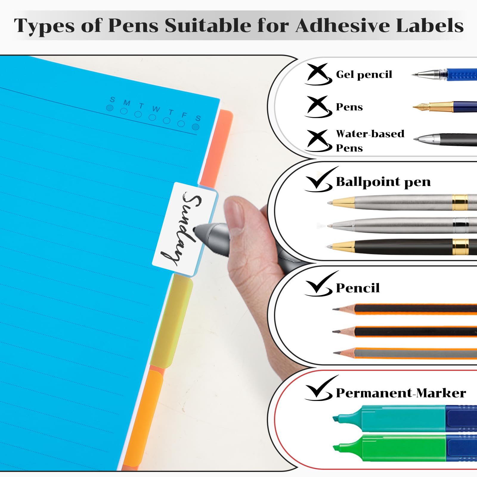 Spiral Notebook, A5 Size 5 Subject Notebooks College Ruled with Tabs and Removable Dividers, 300 Pages 100GSM Thick Spiral Ruled Lined Writing Journal Notebook for Work, School（6.2"x 8.5"）