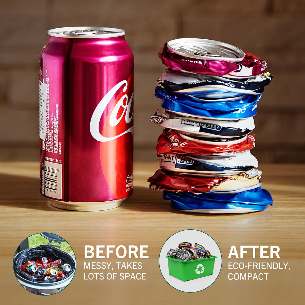 HomeBuddy Can Crusher for Recycling - 12 Oz. and 16 Oz. Can Crusher Wall Mounted for Aluminum Can Crusher, Soda Can Smasher for Recycling, Beer Can Crusher for Recycling Can - Mounting Rivets Included