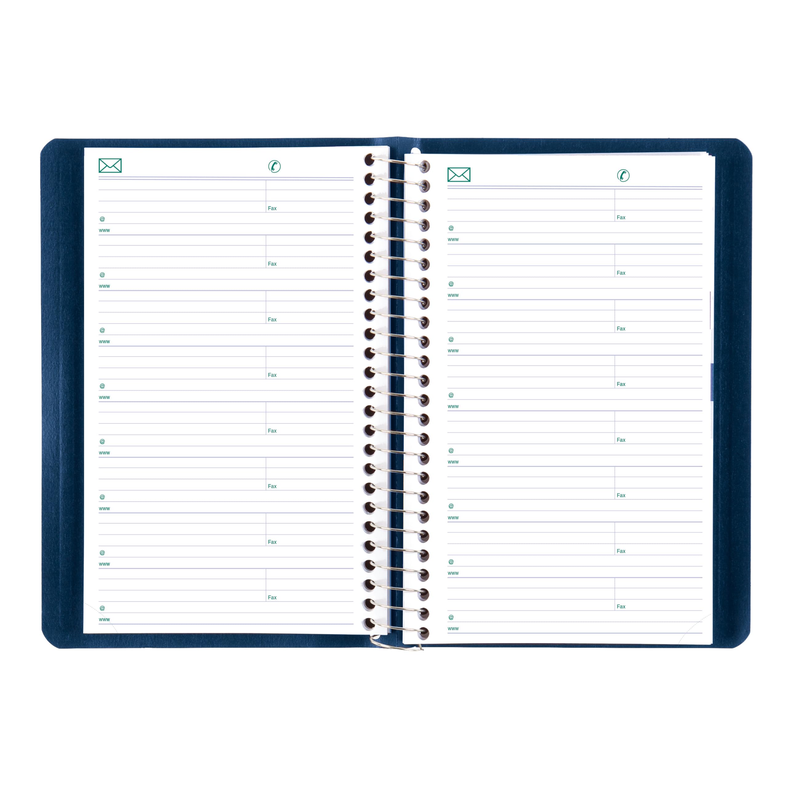 Blueline® 2026 Essential Daily Planner, Appointment Book, 12 Months, January to December, Spiral Binding, 8" x 5", Blue, Bilingual (C1504.82BT-26)