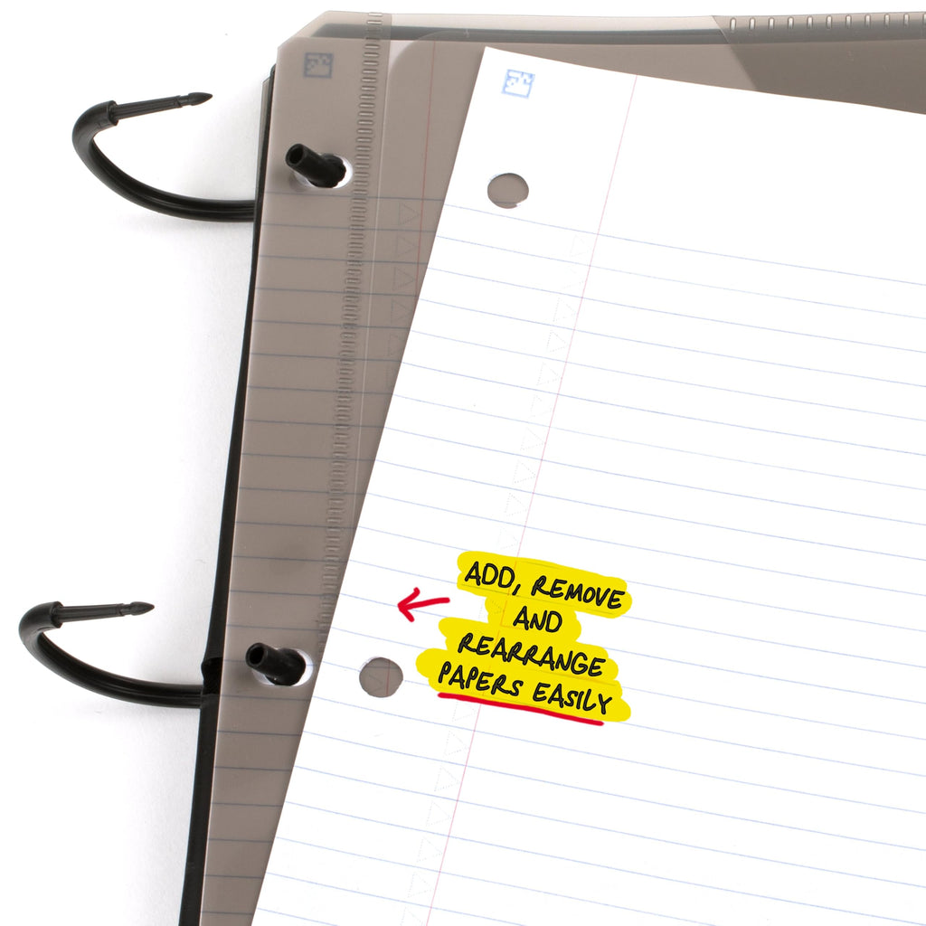 Five Star Flex Refillable Notebook + Study App, College Ruled Paper and 1-1/2 Inch TechLock Ring Binder with Pockets, Tabs and Dividers, 300 Sheet Capacity, Seaglass Green (29324AQ8)