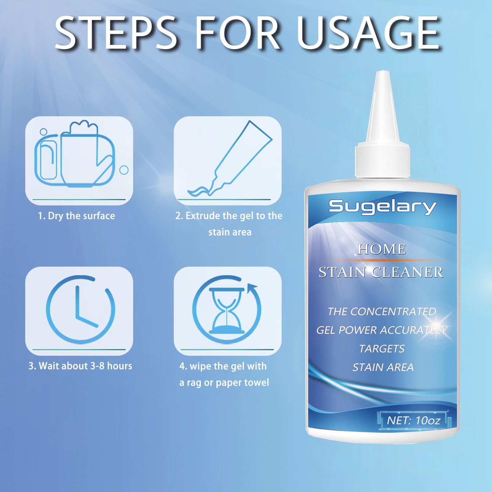 Mould Stains Cleaning Gel, Washing Machine Cleaner for Front Loader Seal, All-Purpose Gel for Bathroom Grout, Sink, Shower, Caulk, Front Load Washer Cleaning Solution-10 fl oz