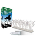 ASPECTEK Polycarbonate Bird Spikes with Adhesive Glue for Ledges and Surfaces, 10-Foot Kit