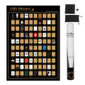 NTZS 100 Movies Scratch Off Poster - Top Films of All Time Bucket List (16.5" x 23.4") Christmas Festival Gift for Movie Lovers