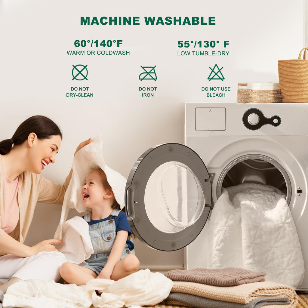100% Waterproof Mattress Protector Full Size, Mattress Pad Cover 3D Air Fabric, Noiseless & Breathable Mattress Pad Fitted Style with Stretchable Pockets,Ultra Soft & Machine Washable