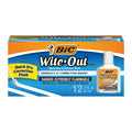 BIC Wite-Out Quick Dry Correction Fluid with Foam Brush for Precise Application, 12-Count in White