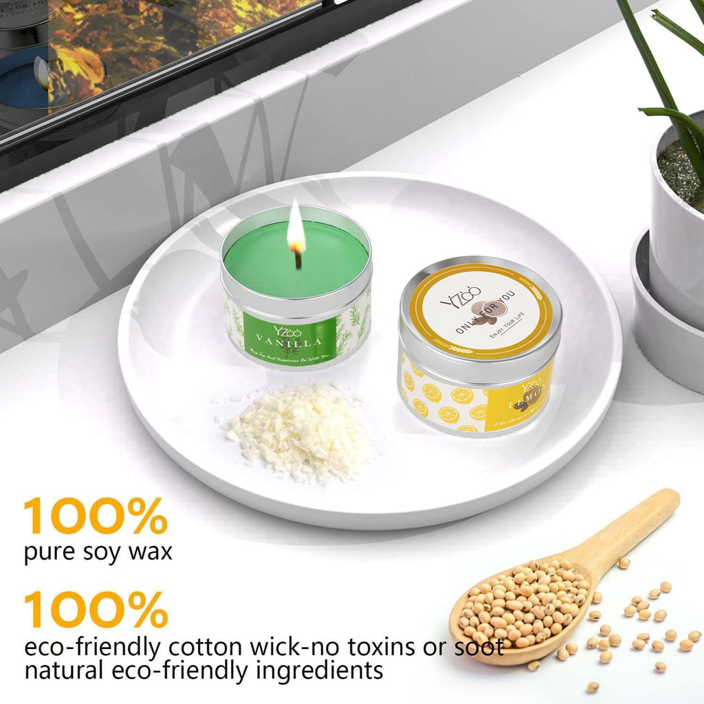 Complete Candle Making Kits for Adults Beginners,DIY Candle Making Supplies Include Soy Wax,Wax Melter,Scents,Dyes,Wicks,Wicks Sticker,Candle Tins & More-Full Candle Making Set - Arts & Crafts Kits
