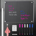PETIARKIT Acrylic Calendar for Fridge, 16"x12" Clear Fridge Calendar Dry Erase Magnetic Planning Boards Set for Refrigerator with 6 Dry Erase Markers