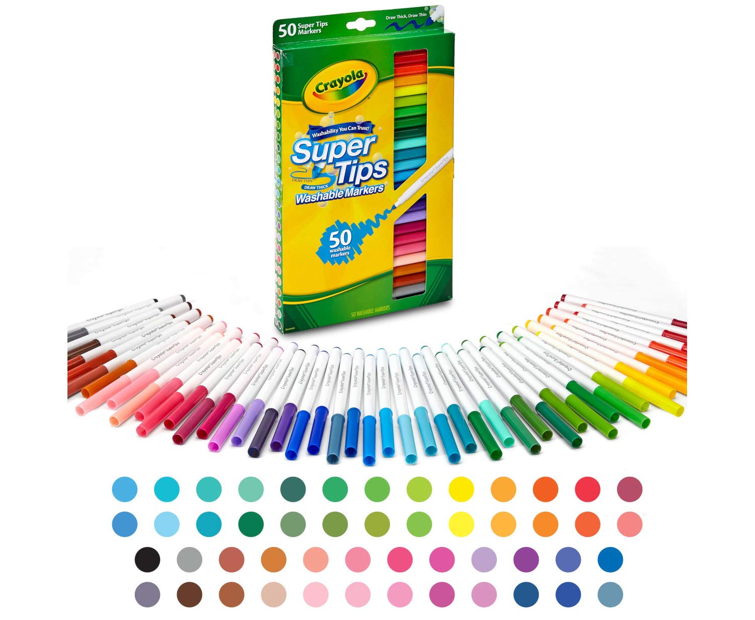 Crayola 50ct Washable Super Tips - Styles May Vary