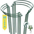6-Pack Snake Plant Support Stakes, Half-Round Metal Garden Stakes, Houseplant Support Rings - Rust-Proof and Durable for Indoor and Outdoor Potted Plants, Such as Vegetables, Peonies, and Hydrangeas