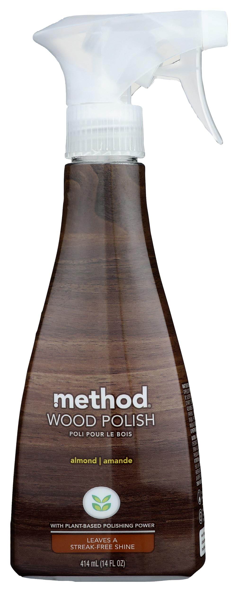 Method Wood Polish, Almond, For Wood Surfaces, Furniture and Cabinets, 14 Ounces (Pack of 1)