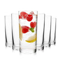 Highball Glasses Set of 6, 16oz Tall Drinking Glasses, Water Glass for Kitchen, Tom Collins Glass, Cocktail Glasses for Bar Glassware