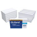 Oxford Ruled Index Cards, 4" x 6", White, 10 Packs of 100 (41)