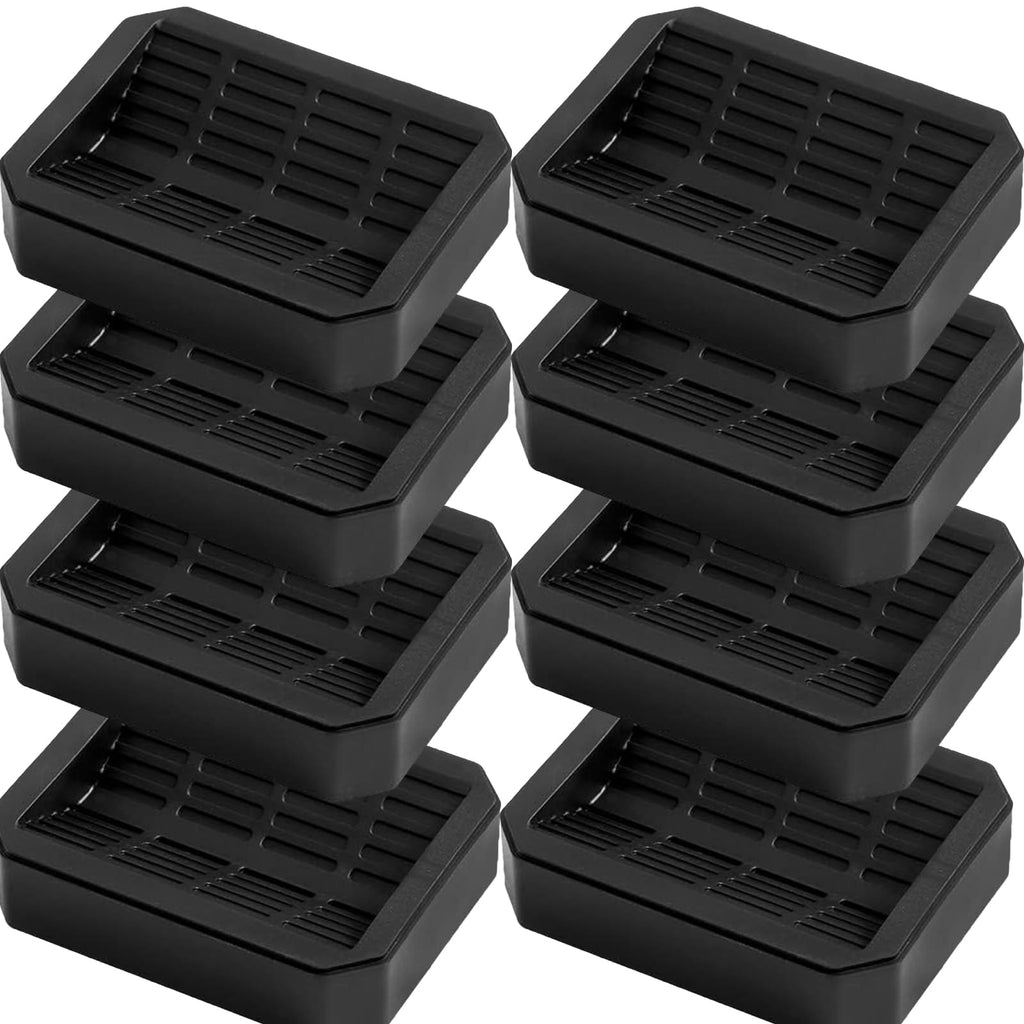 Peohud 8 Pack Bed Wheel Stoppers, Rubber Furnitures Caster Cups, Bed Furniture Stopper, Anti-Sliding Castor Wheels Stoppers for All Wheels of Furniture, Sofas, Beds, Office Chairs, Prevents Scratches