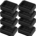 Peohud 8 Pack Bed Wheel Stoppers, Rubber Furnitures Caster Cups, Bed Furniture Stopper, Anti-Sliding Castor Wheels Stoppers for All Wheels of Furniture, Sofas, Beds, Office Chairs, Prevents Scratches