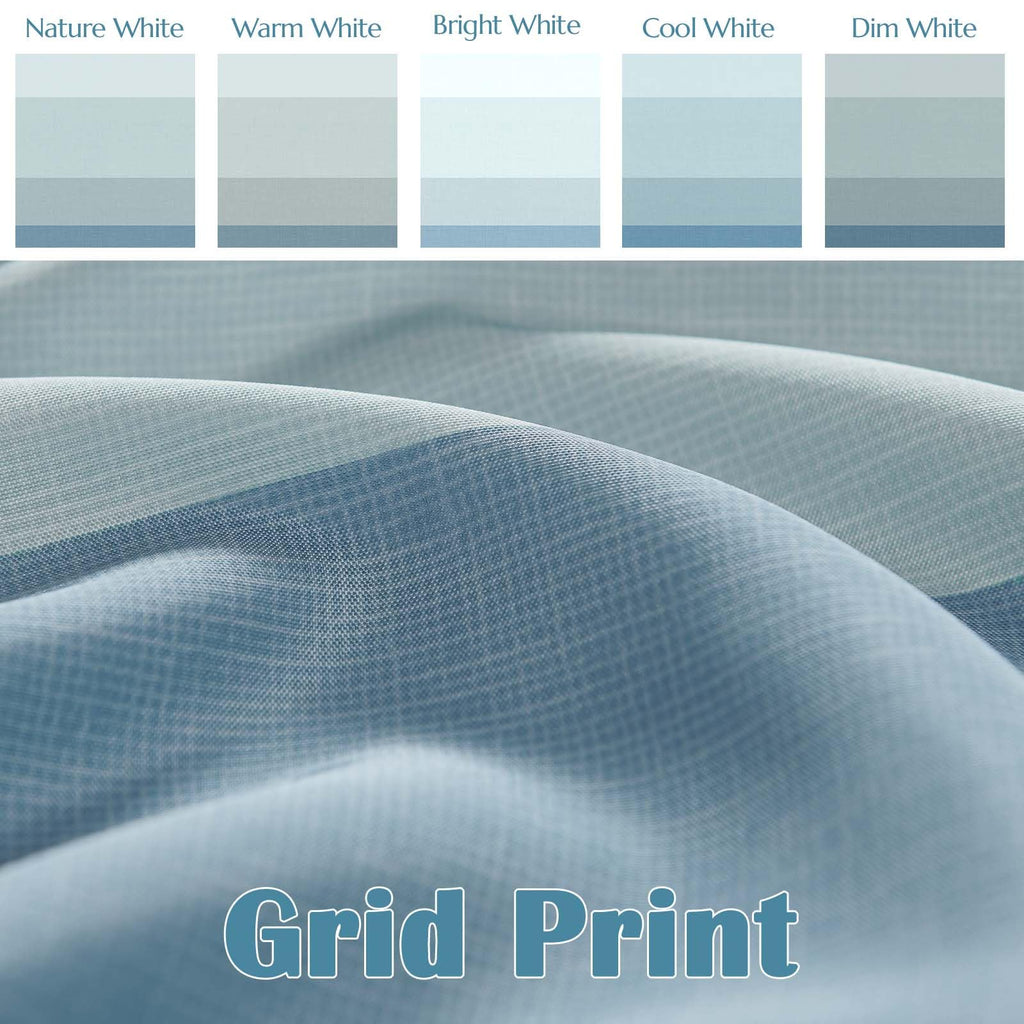 jinchan Ombre Ocean Blue Striped Shower Curtain Waterproof Fabric Shower Curtains for Bathroom Gradual Color Minimalist Design Modern Neutral Luxury with 12 Hooks 70x72 Inches
