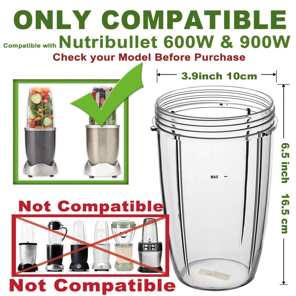 Two Pack 24oz Tall Cup Compatible with Nutribullet