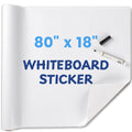 HeatPomelo Dry Erase Sticker for Wall, 80" x 17.3"(200x44 cm) No Ghosting Peel and Stick White Board Roll, Stain-Proof Self-Adhesive Whiteboard Paper for Home, Office, Classroom