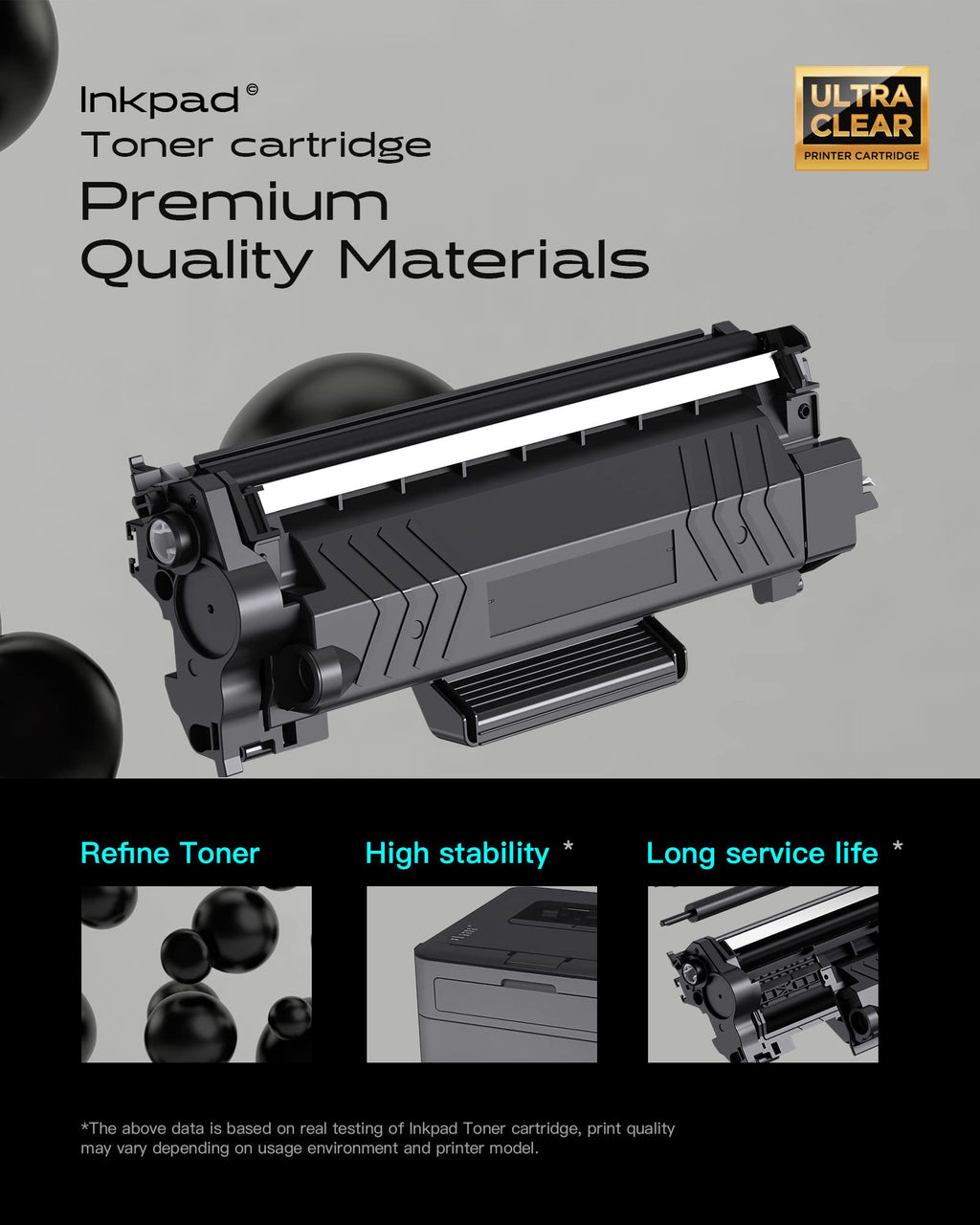[with Chip] TN760 2PK Toner Cartridge Replacement for Brother High Yield TN-760 TN730 Toners| Compatible with DCP-L2550DW HL-L2350DW HL-L2370DW HL-L2390DW HL-L2395DW MFC-L2750DW