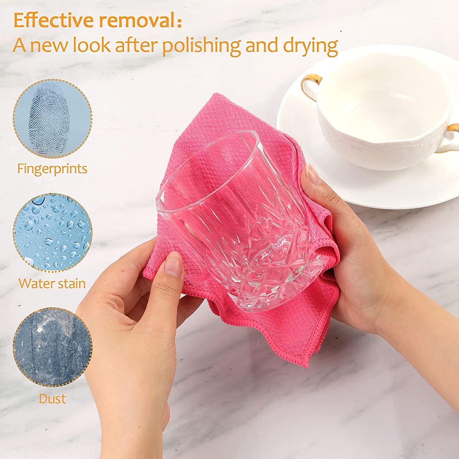 Shiny Wipes, Reusable Microfiber Towels Roll Streak Free Cleaning Cloths, 2023 New Shiny Wipes Cleaning Cloths Fish Scale Cleaning Cloth FJIUMOZEN (5pcs)