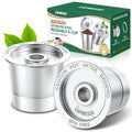 2 Pack Reusable K Cups Coffee Pods for Keurig 1.0: Stainless Steel Refillable K Cup - Reusable Coffee Filter for Keurig 1.0 Coffee Maker, Permanent, Eco-Friendly, Newest Design