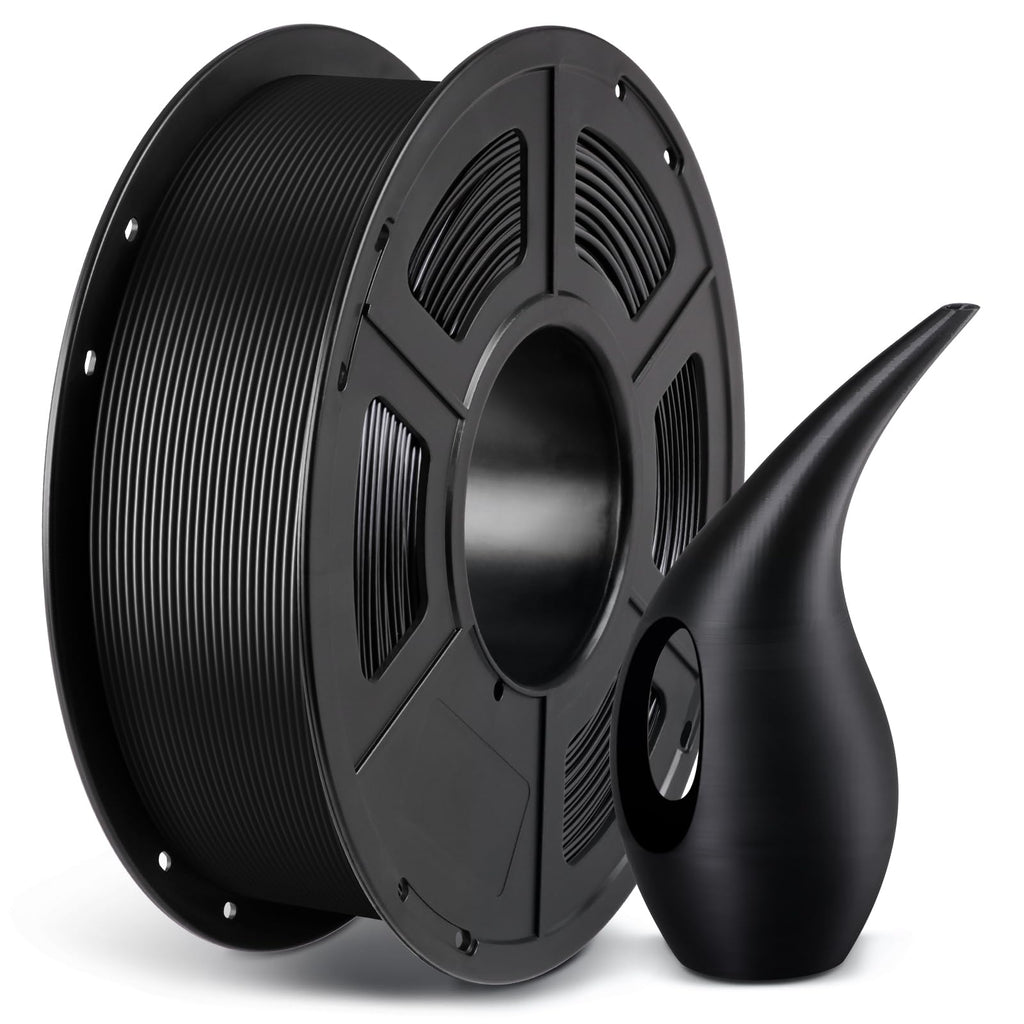 ANYCUBIC PETG Filament 1.75mm,3D Printer Filament,Dimensional Accuracy +/- 0.02mm,Exceptional Toughness,Print with Most FDM 3D Printers,1KG Spool,Black