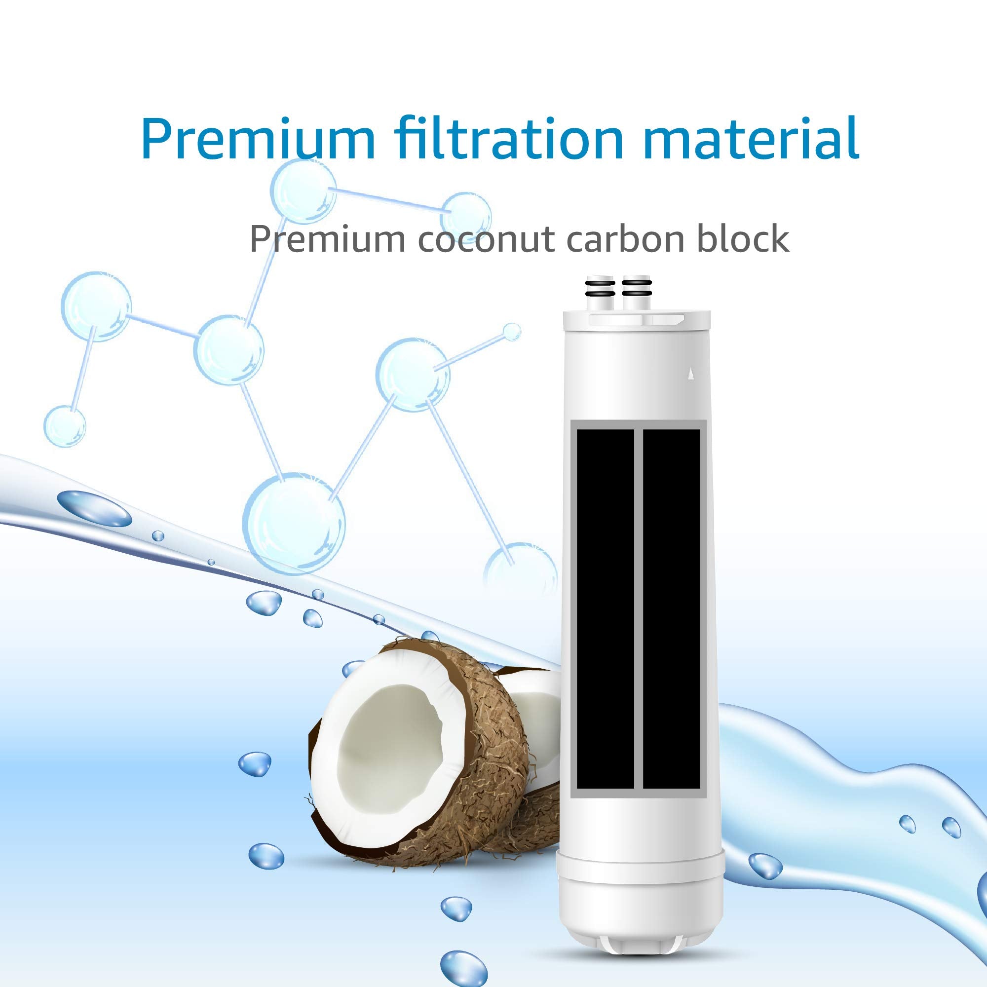 AQUACREST RC 1 EZ-Change Premium Water Filtration Replacement Cartridge, Replacement for Culligan® IC-EZ-1, US-EZ-1, RV-EZ-1, Dupont® WFQTC30001, WFQTC70001, 3,000 Gallons (Pack of 2)