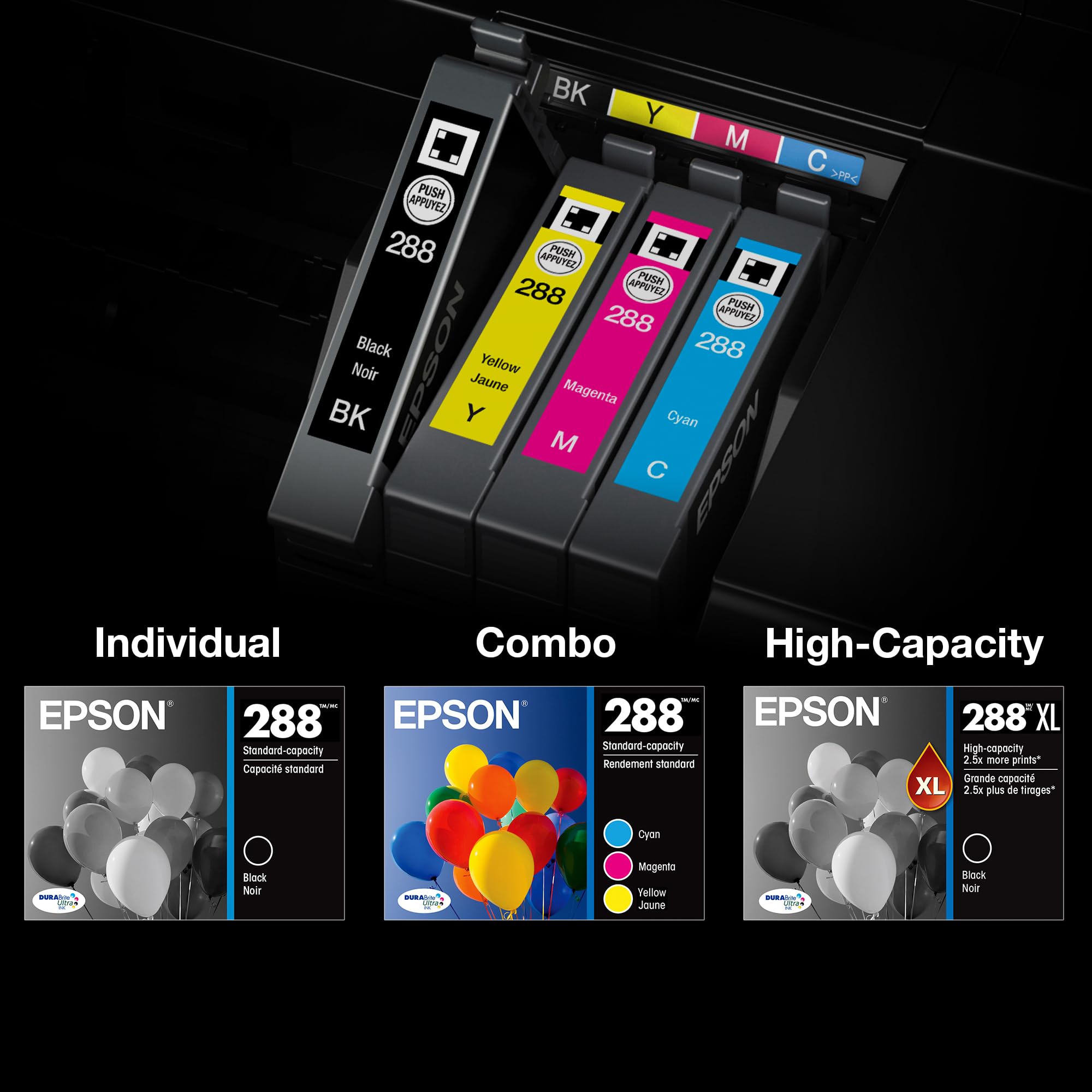 EPSON 288 DURABrite Ultra Ink High Capacity Cyan Cartridge (T288XL220-S) Works with Expression XP-330, 430, 434, 340, 440, 446