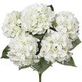 White Hydrangea Artificial Flowers Large Artificial Hydrangeas Silk Flower for Home Decor Indoor Wedding Flower Bouquets Faux Flowers Kitchen Centerpiece Table Decorations