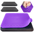 Large Gel Seat Cushion for Long Sitting with 2 Non-Slip Cover- 45 x 45cm,Soft & Breathable,Seat Cushion for Desk Chair,Wheelchair,Car,Stadium,Airplane,Blue Support,Office Chair,air Plane,bleacher