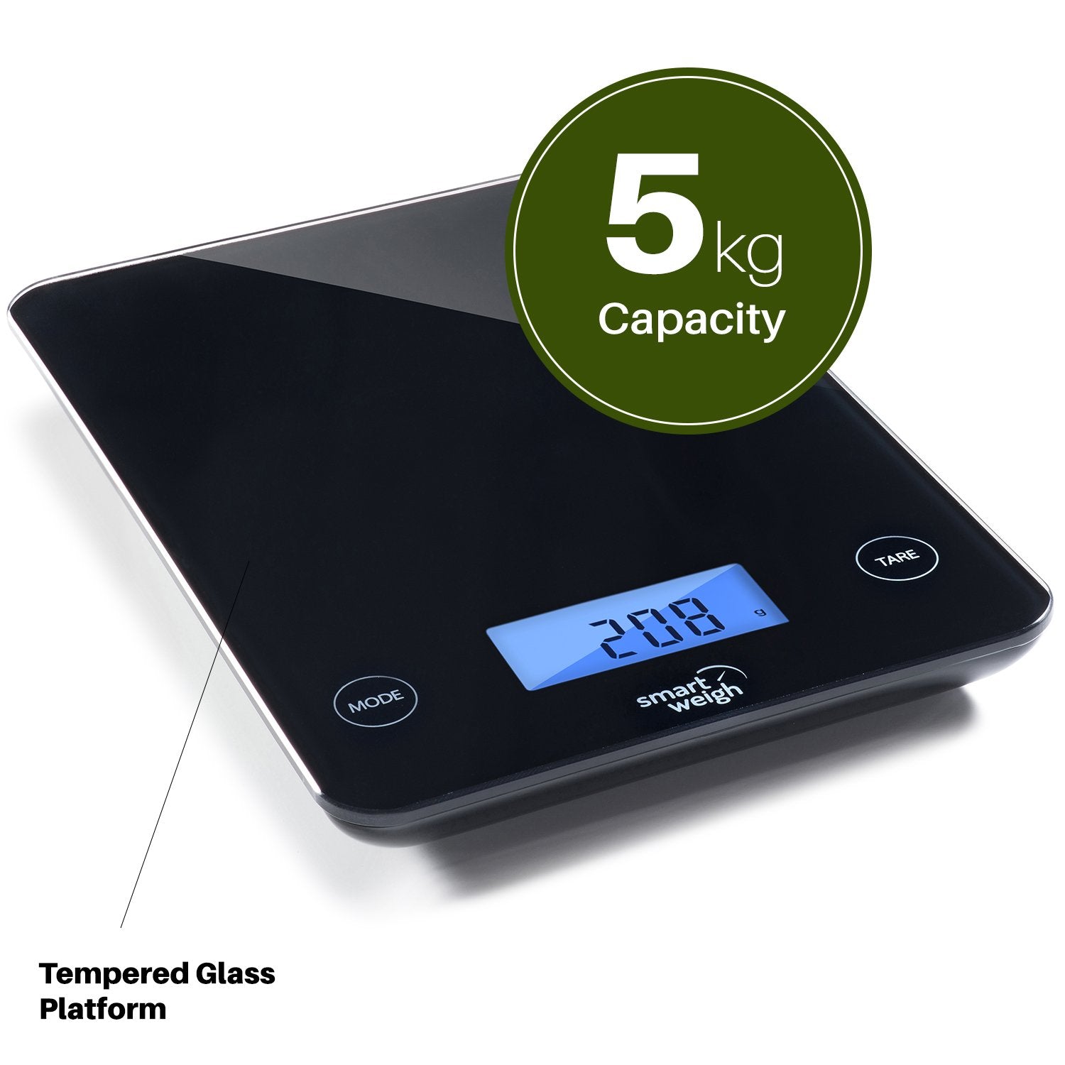 Smart Weigh Digital Glass Top Food Scale