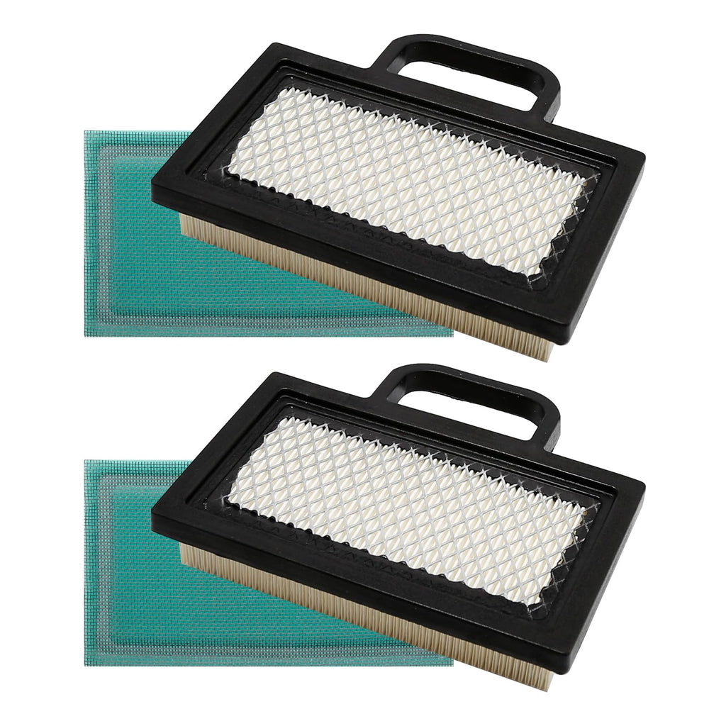 Anxingo 499486 Air Filter Cartridge Replacement for B&S 499486S 698754 691007 with Pre Filter Fits 18-26 HP Intek V-Twins Lawn Mower Engine Parts (2 Pack)