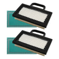 Anxingo 499486 Air Filter Cartridge Replacement for B&S 499486S 698754 691007 with Pre Filter Fits 18-26 HP Intek V-Twins Lawn Mower Engine Parts (2 Pack)