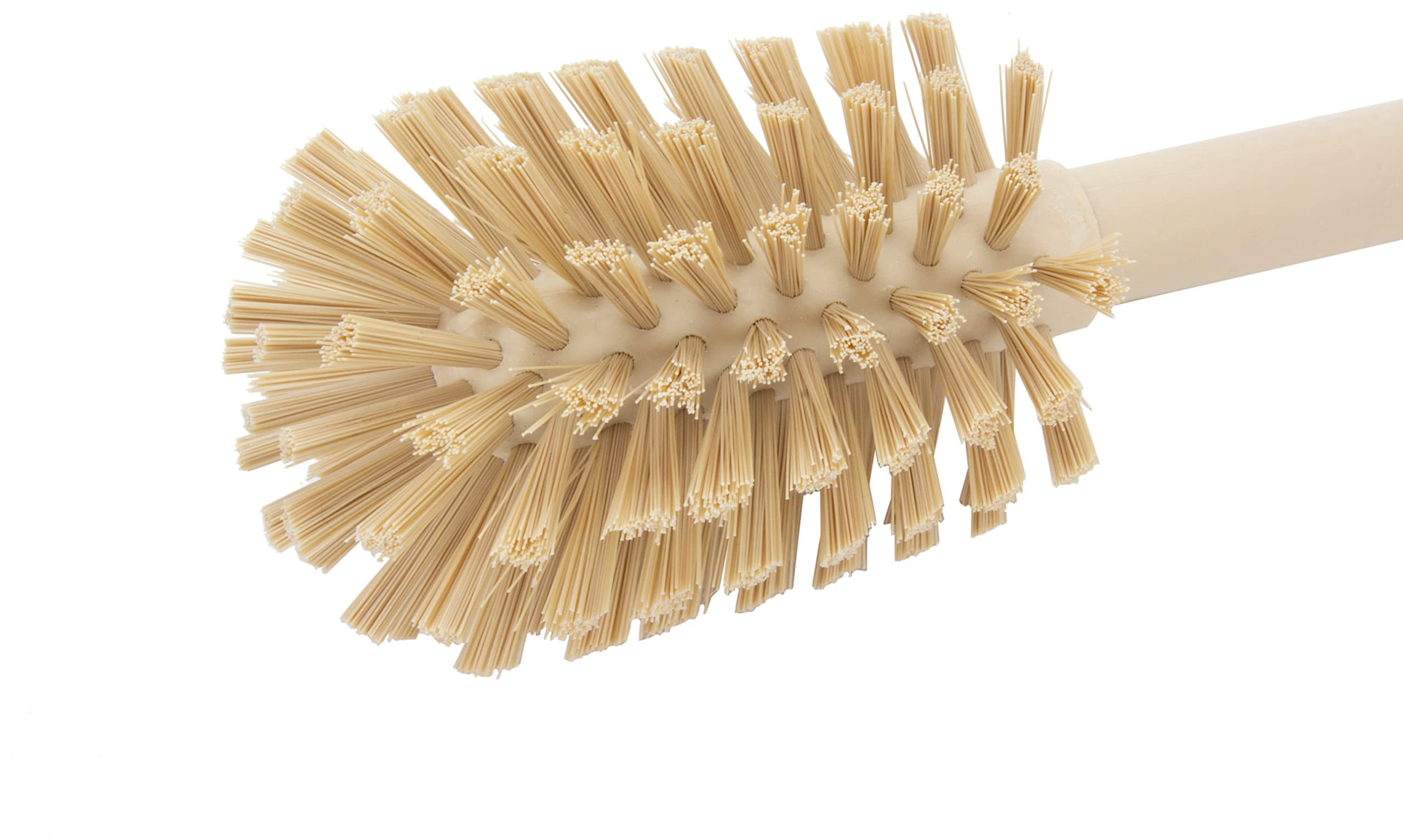 Sparta Large Water Bottle Brush Ideal for Wide-Mouth Jars, Bottles and Tumblers, Dishwashing Tool with Handle for Home and Commercial Kitchens, Plastic, 12 Inches, Tan