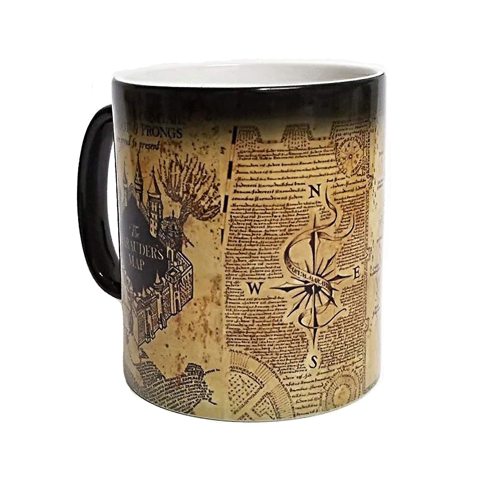 Inspired Marauders Map Morphing Mug Color Changing Coffee Mug Heat-Sensitive Reactive Ceramic Cup