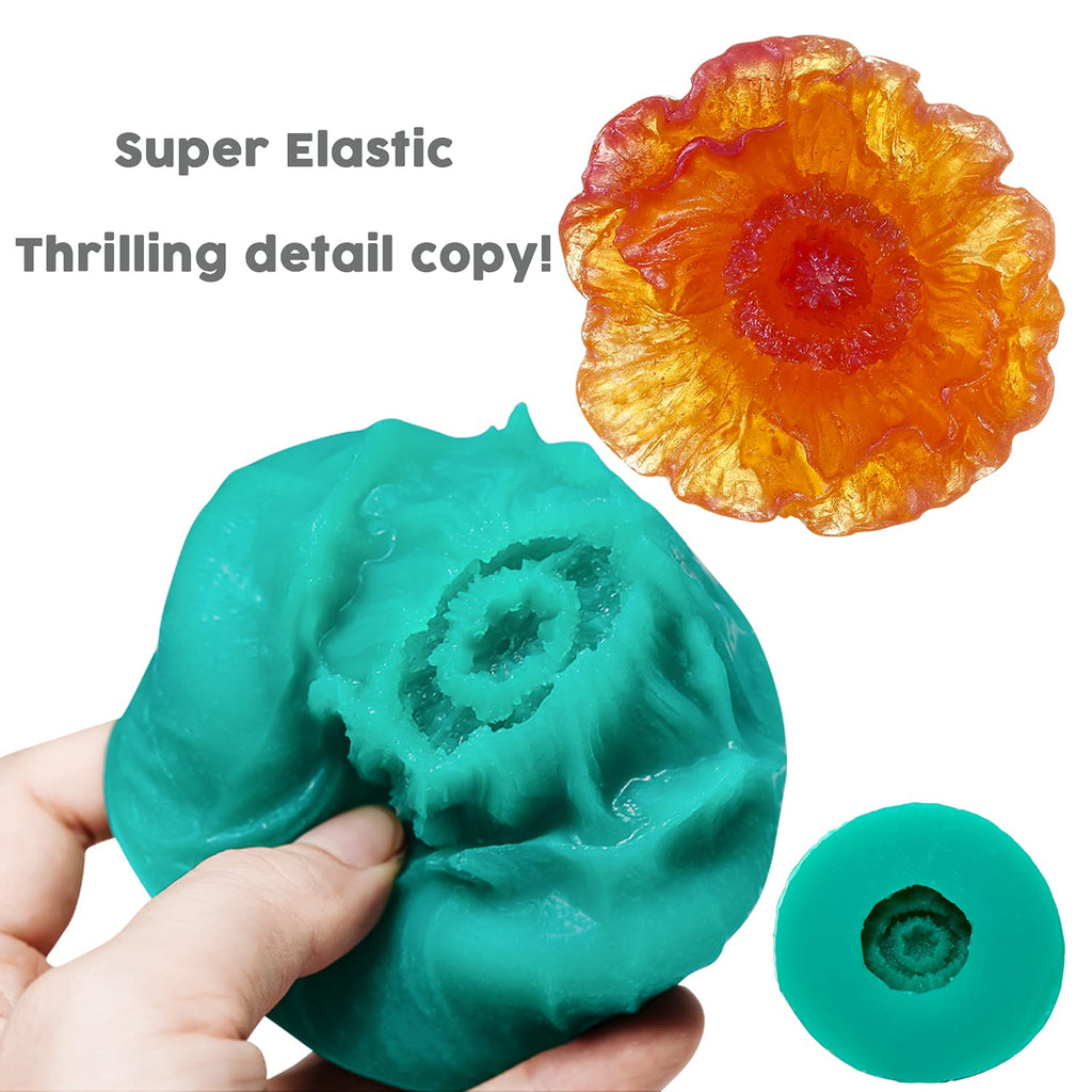 BBDINO Silicone Mold Making Kit, Super Elastic Liquid Silicone for Mold Making, N.W. 21.2 oz, 1:1 Mixing by Volume, Ideal for Casting 3D Silicon Molds| Food Molds, Jade Green